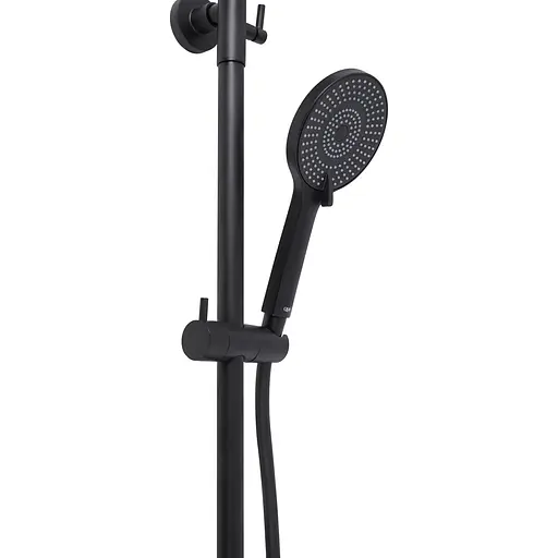 Душова система універсальна Qtap Scorpio на два споживача QTSCO51105OGB Black Matt, Чорний матовий - фото 3