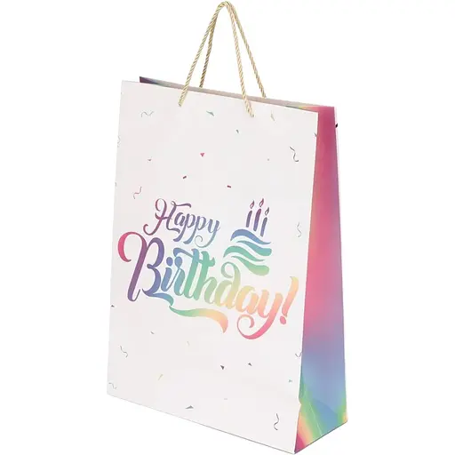 Пакет подарунковий Конфеті JZ05106 Білий - фото 1