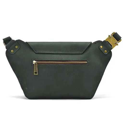 Кожаная мужская сумка на пояс TARWA 14х29х5 см sum0026000 - фото 7