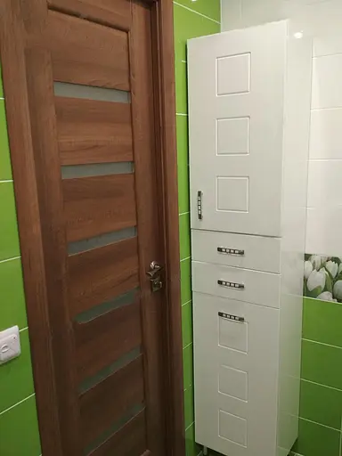 Пенал з кошиком для білизни ПіК Корфу правий ПК 40 см Білий 30412 - фото 3