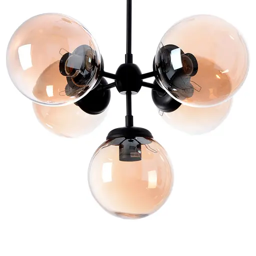 Люстра молекула Brille E27 60W BK (BL-323S/5) - фото 3