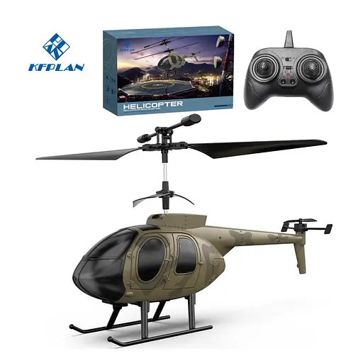 Радиоуправляемый вертолет Kfplan Z16 с гироскопом (Хаки) - фото 7