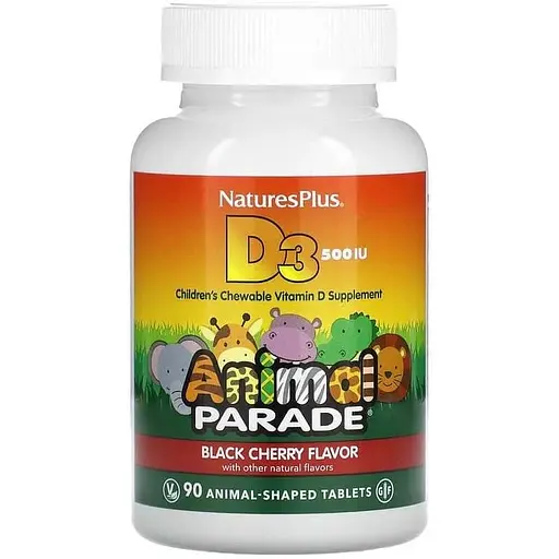 Вітаміни Nature's Plus Vit D3 500 IU Chewable 90 tabs (1086-2022-10-2853)