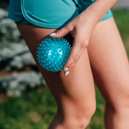 Массажный мяч Gymtek 60 мм голубой - фото 3