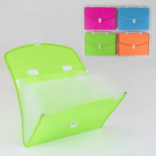 Папка-портфель для документов С 36911, 13 отделений (6900067369116) МИКС - фото 1