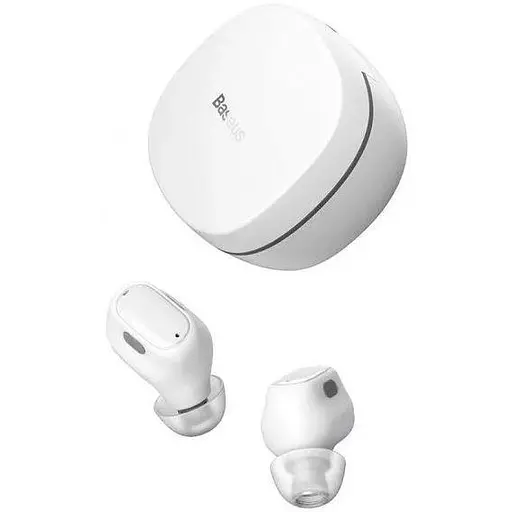 Наушники беспроводные - гарнитура Bluetooth 5.0 Baseus Encok True Wireless Earphones WM01 белые