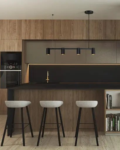 Подвесной светильник, люстра Goldlux 326171 Maribel GU10 4x10W IP20 Черный - фото 2