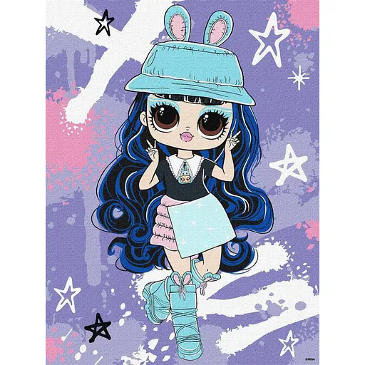 Картина по номерам "Tweens LOL Skate Dance Aya Cherry" KHO1213, 30х40 см