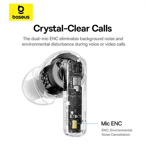 Бездротові навушники Baseus Bowie E20 True Wireless Earphones Stellar White - фото 16