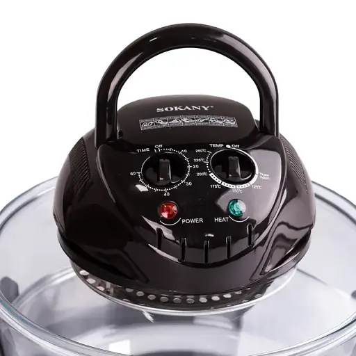 Аэрофритюрка 6 в 1 Sokany SK-560 электрическая аэрогриль 13 л 1400 Вт галогенная печь температура до 250 С - фото 6