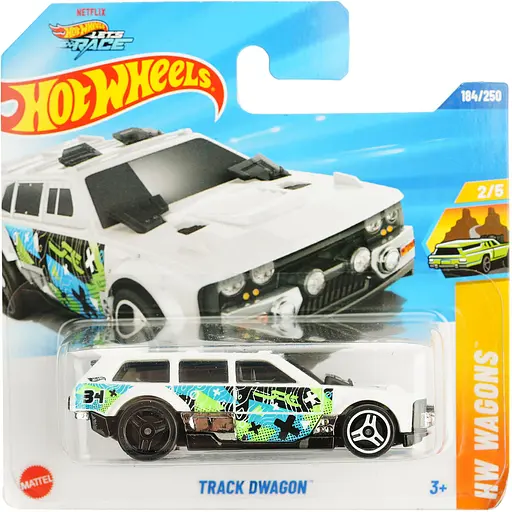 Базовая машинка Hot Wheels HW Wagons Track Dwagon белая (5785) JBB10-N521   