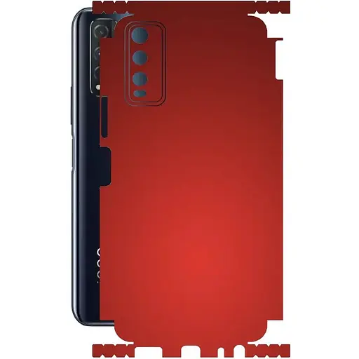 Защитная пленка StatusSKIN для Vivo iQOO U1 Корпус Винил красная матовая - фото 1