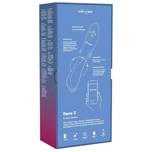 Вібратор We-Vibe Rave 2 Twisted Pleasure Blue - фото 9