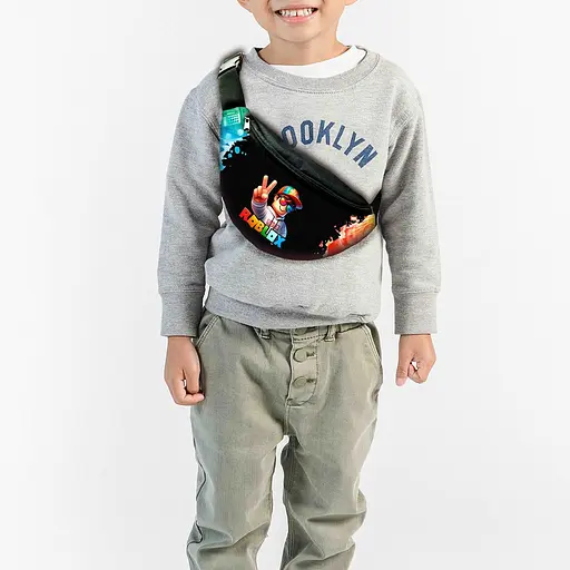 Набір дитячий Роблокс «Roblox» рюкзак 36х27см сумка-бананка, кружка з принтом для хлопчика (01586) - фото 3