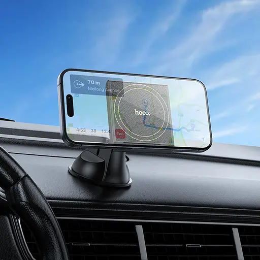 Автодержатель Hoco H47 магнитный черный - фото 7