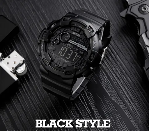 Наручний годинник чоловічий Skmei Champion 1243A Black (1160) - фото 7