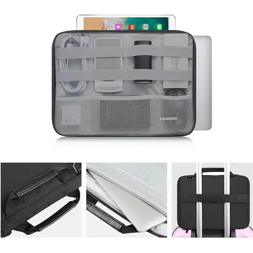 Сумка для ноутбука Haweel HWL2169 15-16" черная - фото 6