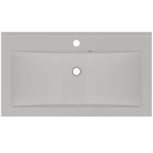 Раковина глянцева врізна Amidicon Victoria 80 800x450 з литого каменю VICTORIA_80_HL, Білий - фото 4