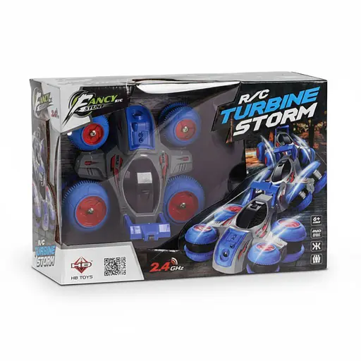 Машинка-трансформер на радиоуправлении CL 24 A 04, изменение положения колес, аккумулятор 7.2 V, синяя - фото 2