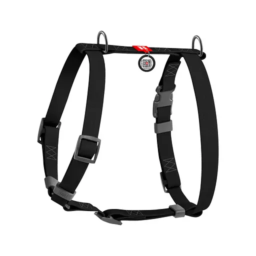 Шлея для собак водостійка анатомічна Н-подібна Waudog Waterproof з QR-паспортом пластикова пряжка-фастекс М Ш 20 мм А 40-66