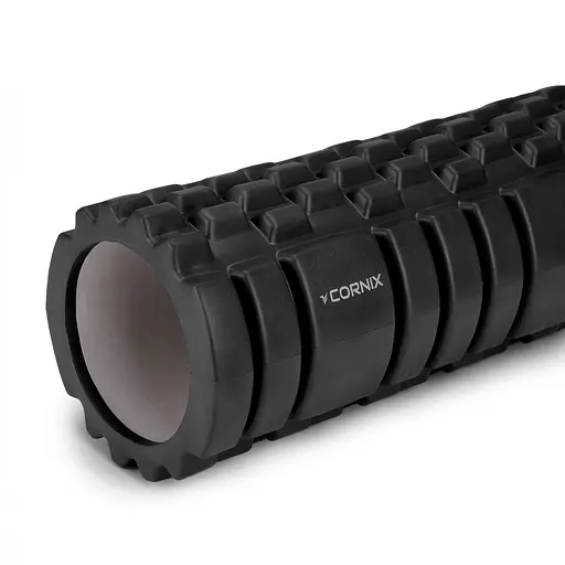 Масажний ролик Cornix EVA 33 x 14 см (валик, ролер) XR-0029 Black - фото 3