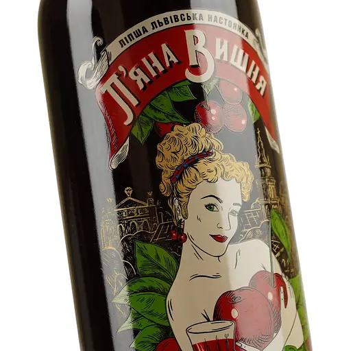 Ликер П'яна Вишня 17.5% 1 л - фото 5
