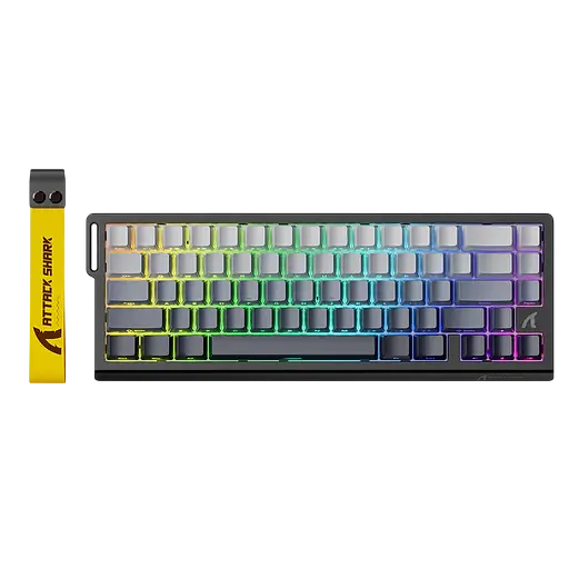 Клавіатура Attack Shark X68 HE Side Printed RGB Gradient Black