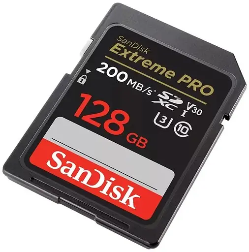 SanDisk Карта пам'яті SD 128GB C10 UHS-I U3 R200/W140MB/s Extreme Pro V30 - фото 2