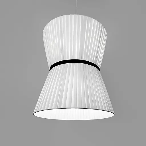 Дизайнерский светильник с цилиндрическим цилиндрическим абажуром Ø50х60 см Line F MJ240-500 x 600 Белый - фото 2