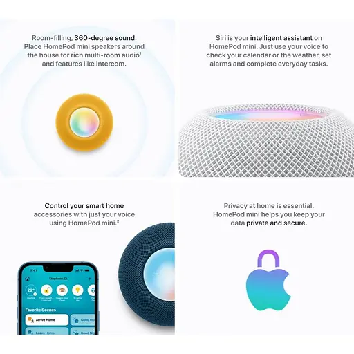 Розумна колонка Apple HomePod Mini Yellow (MJ2E3) [61452] - фото 2