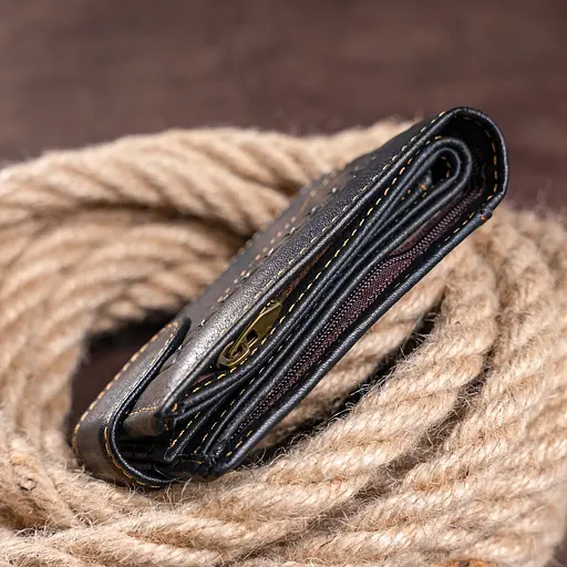 Мужской кожаный кошелек Vintage 9.5х11х2 см acs0015161 - фото 10