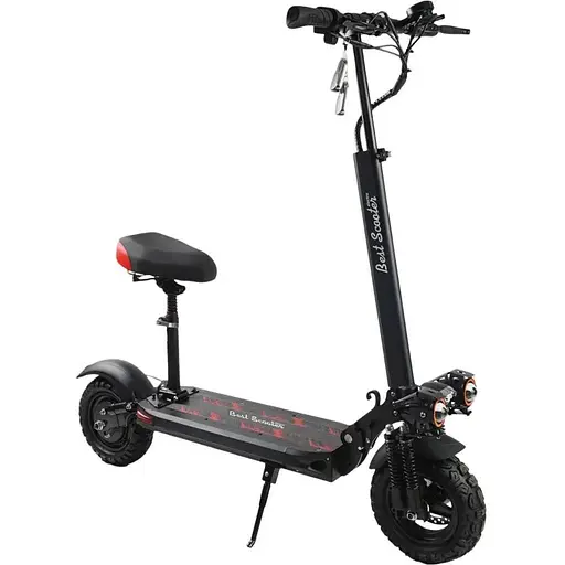 Електросамокат Best Scooter BS-80632 з сидінням, 1200 Вт, акумулятор 48V18Ah, 11" надувні колеса