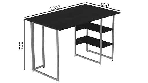 Компьютерный стол Кевин 75x120x60 серый ДСП Сосна Кембра 32мм FRD-101728 - фото 4