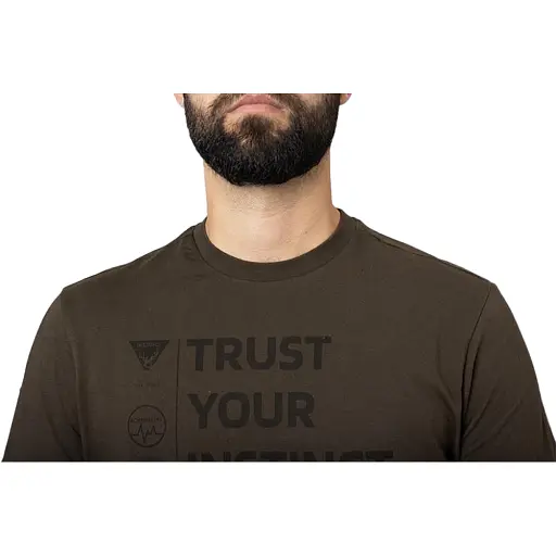 Футболка Harkila Instinct S/S 2XL Коричневий - фото 3