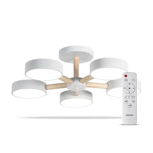 Світлодіодна накладна люстра Ardero AL6195ARD SCANDY 65Вт білий - фото 1