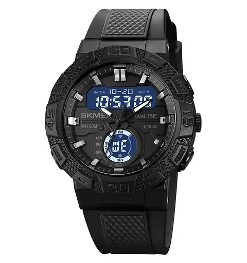 Чоловічий спортивний годинник Skmei 1881 (Чорний з чорним) - фото 4