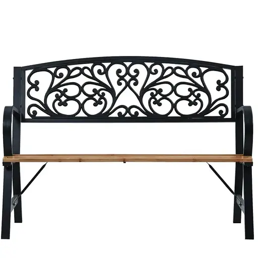 Скамейка для сада Chomik Garden Line Sunny с декоративной спинкой - фото 7