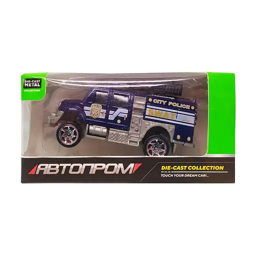 Дитяча металева машинка АвтоПром 7629 масштаб 1:64 S.W.A.T. з водометом