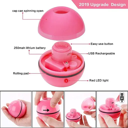 Мячи интерактивные Эмили Домашние животные, Кошачьи игрушки, автоматические самовращающиеся кошачьи шарики для кошачьих игрушек - фото 3