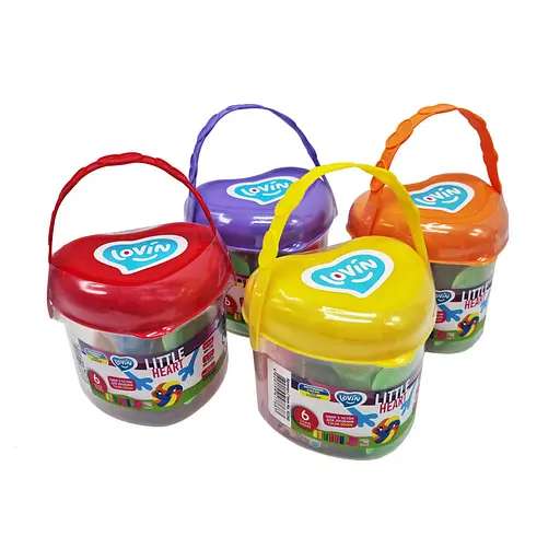 Набір для ліплення з тістом Little Heart 41240, 6 стиків - фото 2