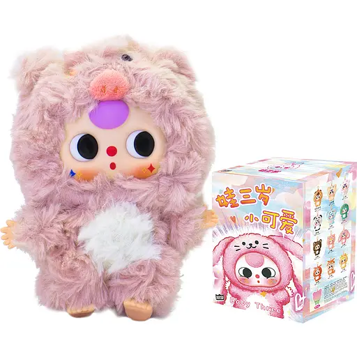 Колекційна м'яка іграшка з кільцем Pop Top Baby Three Милі крихітки (CRP2604) - фото 1