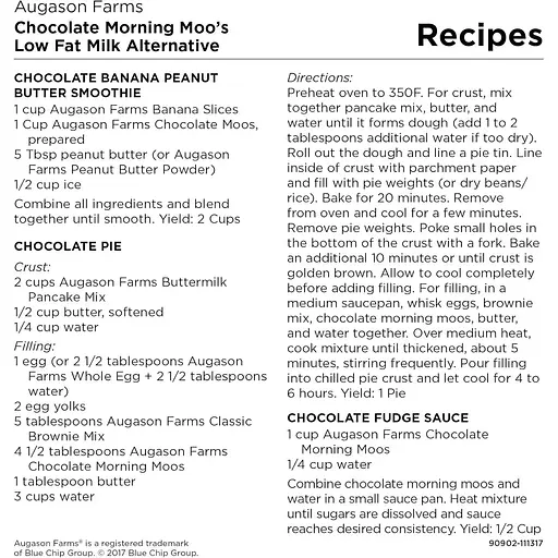 Соєве шоколадне молоко нежирне сублімоване Augason Farms з великим терміном придатності до 20 років 67 порцій - фото 4