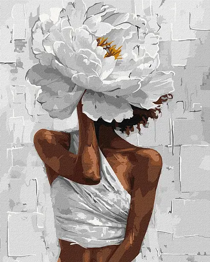 Набір для розпису по номерах Квітковий образ, 40x50 см