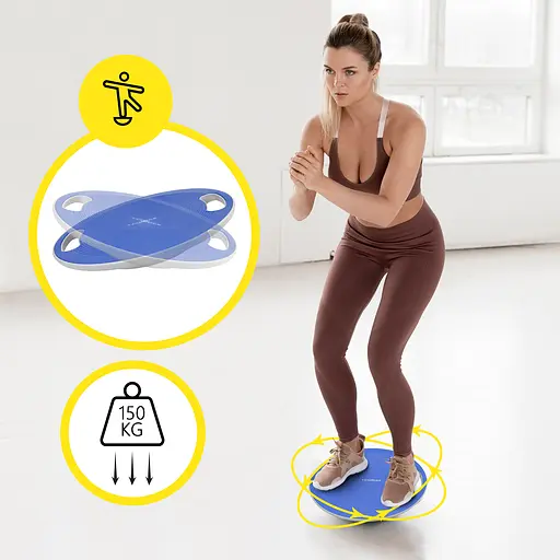 Балансировочная платформа Cornix круглая, пластиковая Blue/Grey XR-0445 - фото 9