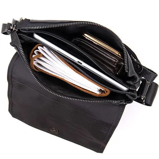 Чоловіча шкіряна сумка Vintage 21,8х27х2,5 см sum0013970 - фото 4