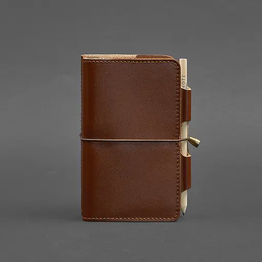 Шкіряний блокнот (Софт-бук) 3.0 світло-коричневий - фото 6