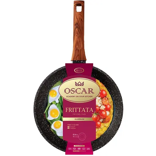 Сковорода Oscar Frittata глубокая без крышки 24 см (OSR-1112-24H) - фото 2
