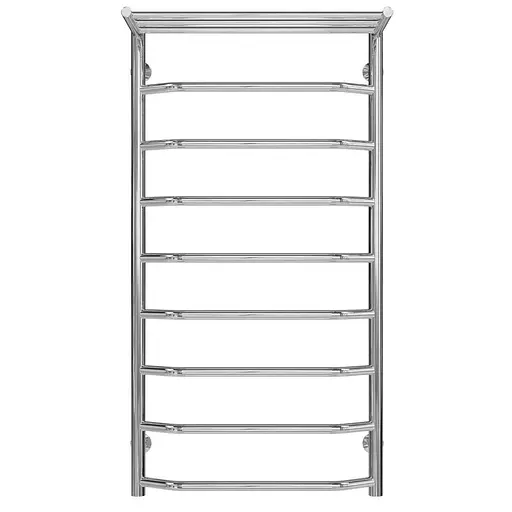 Рушникосушарка водяна Трапеція з полицею П9 500х1000 Deffi нержавіюча сталь хром, нижнє підключеня - фото 1