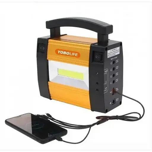 Кемпінговий акумуляторний ліхтар LM-367 (COB + 3xLamp) + сонячна панель + Power Bank (1 режим) - фото 3