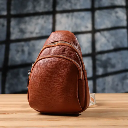 Женская кожаная сумка слинг Vintage 15х21.5х6.5 см sum0027535 - фото 9